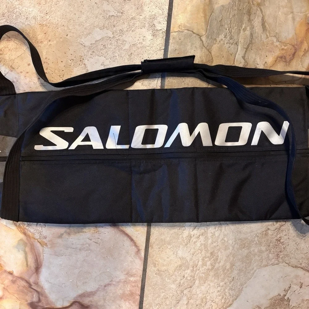 Salomon 160+20 Ski Snowboard Bag Black Carry Strap Zipper Closure 5